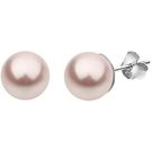 Ohrringe Klassisch Synthetische Perle 925 Silber (Farbe: Silber) - NENALINA - Modalova