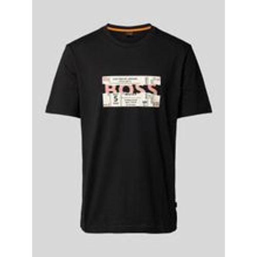 T-Shirt mit Logo-Motiv-Print - Boss Orange - Modalova