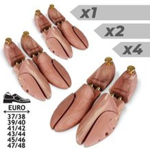 Schuhspanner - 1 Paar, aus Zedernholz und Aluminium, mit Spiralfeder, Größe 39-40 - Schuhstrecker, Schuhdehner, Schuhweiter, Schuhform - Jago - Modalova