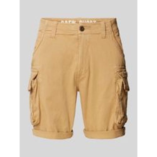 Regular Fit Cargoshorts mit Label-Stitching Modell 'CREW SHORT' - alpha industries - Modalova