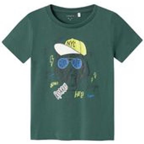 T-Shirt NMMBERTE COOL DUDE in mallard green, Gr.104 - name it - Modalova
