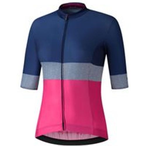 W's YURI Short Sleeve Jersey, Blue/Pink - Shimano - Modalova