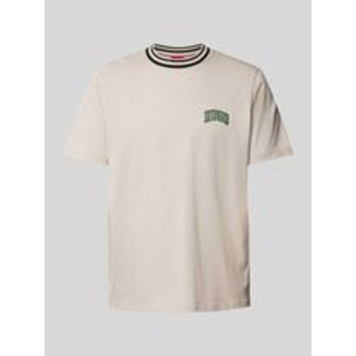 T-Shirt mit Label-Stitching - HUGO - Modalova