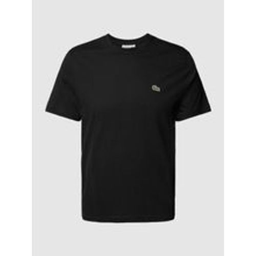 T-Shirt mit Rundhalsausschnitt und Label-Stitching - Lacoste - Modalova