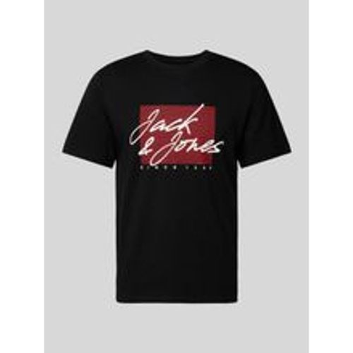 T-Shirt mit Label-Print Modell 'JOSHUA' - jack & jones - Modalova