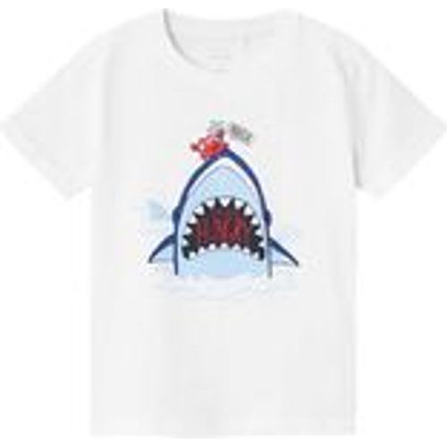 T-Shirt NMMVUX HUNGRY in bright white, Gr.92 - name it - Modalova