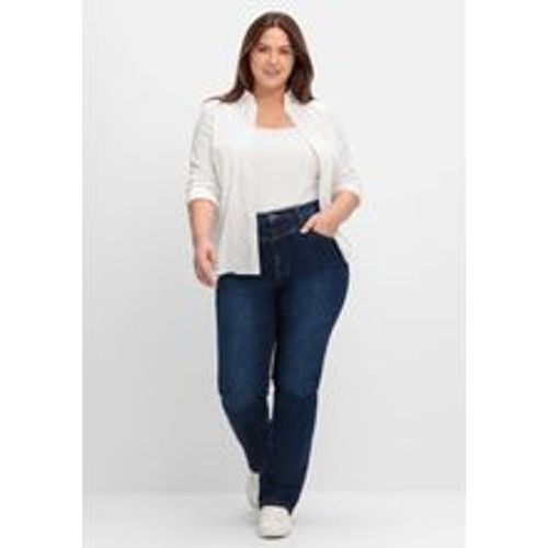 Große Größen: Gerade Jeans mit Shaping-Einsatz, dark blue Denim, Gr.58 - sheego - Modalova