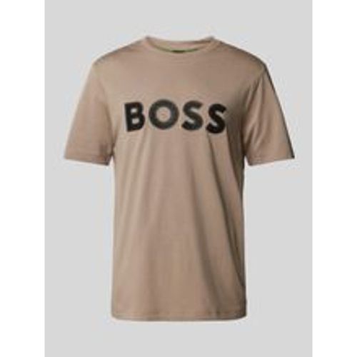 T-Shirt mit Label-Schriftzug - BOSS Green - Modalova