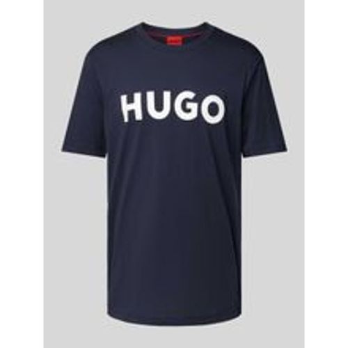 T-Shirt mit Label-Schriftzug Modell 'DULIVIO' - HUGO - Modalova