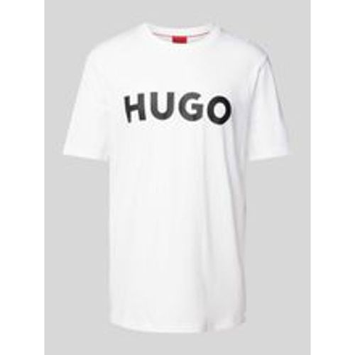 T-Shirt mit Label-Schriftzug Modell 'DULIVIO' - HUGO - Modalova