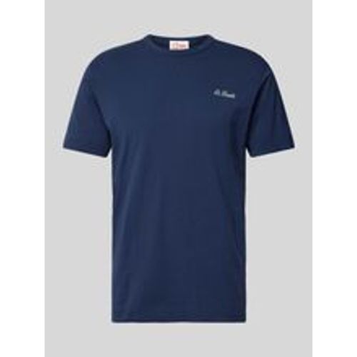 T-Shirt mit Label-Stitching Modell 'DOVER' - Mc2 Saint Barth - Modalova