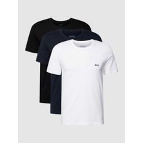 T-Shirt mit Label-Stitching im 3er-Pack Modell 'Classic' - Boss - Modalova