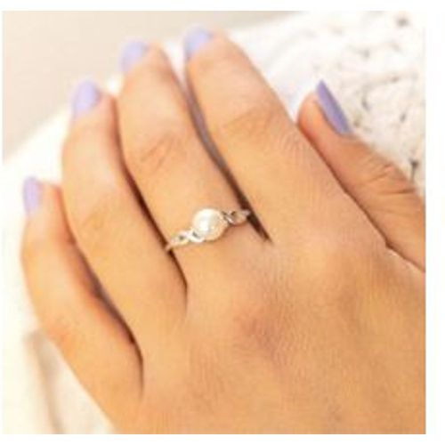 Zeeme Pearls Ring 925/- Sterling Silber Perle Glänzend (Größe: 052 (16,6)) - Fashion24 DE - Modalova
