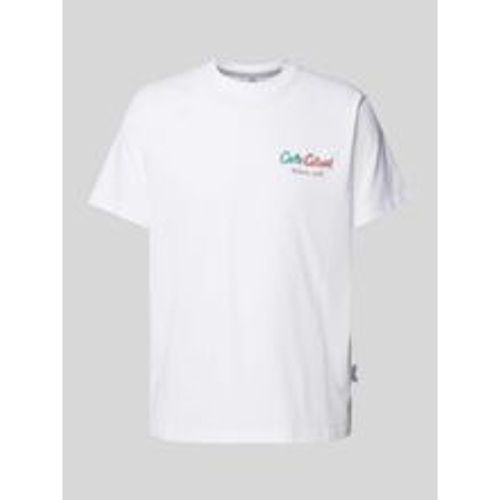 T-Shirt mit Label-Print - carlo colucci - Modalova