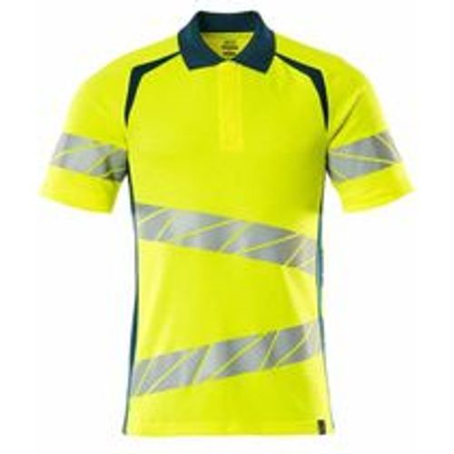 Polo-Shirt, moderne Passform Polo-shirt Gr. 5XLONE, hi-vis gelb/dunkelpetroleum - Mascot - Modalova