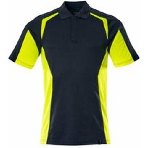 Polo-Shirt, moderne Passform Polo-shirt Gr. xs, schwarzblau/hi-vis gelb - Mascot - Modalova