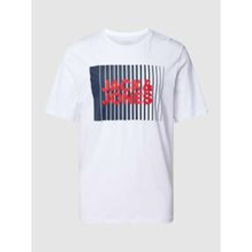 T-Shirt mit Label-Print Modell 'CORP' - jack & jones - Modalova