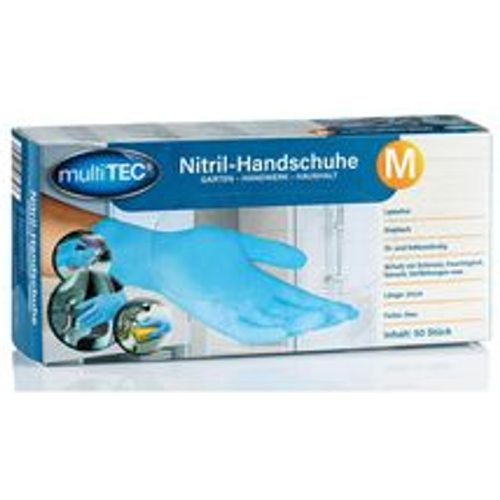 Multitec Nitril-Einweghandschuhe, Blau, Größe M - 50er-Pack - Fashion24 DE - Modalova
