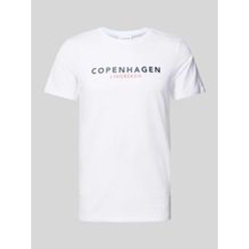 T-Shirt mit Label-Print Modell 'Copenhagen' - lindbergh - Modalova