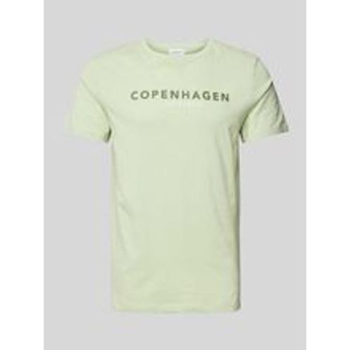 T-Shirt mit Label-Print Modell 'Copenhagen' - lindbergh - Modalova