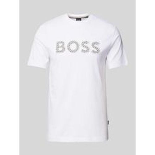 T-Shirt mit Label-Print Modell 'Thompson' - Boss - Modalova