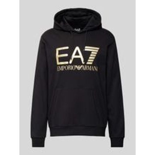 Hoodie mit Label-Print Modell 'SPRAY' - EA7 Emporio Armani - Modalova