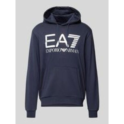 Hoodie mit Label-Print Modell 'SPRAY' - EA7 Emporio Armani - Modalova