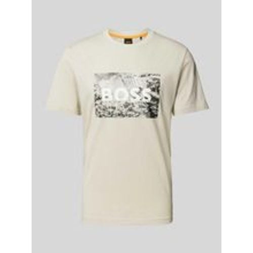 T-Shirt mit Motiv-Print - Boss Orange - Modalova