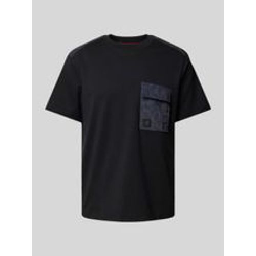 T-Shirt mit Label-Patch Modell 'Dabieno' - HUGO - Modalova