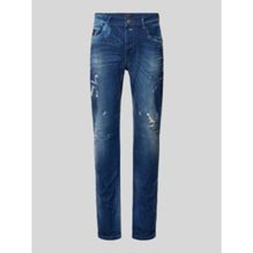 Slim Fit Jeans im 5-Pocket-Design Modell 'Noel' - ER Elias Rumelis - Modalova