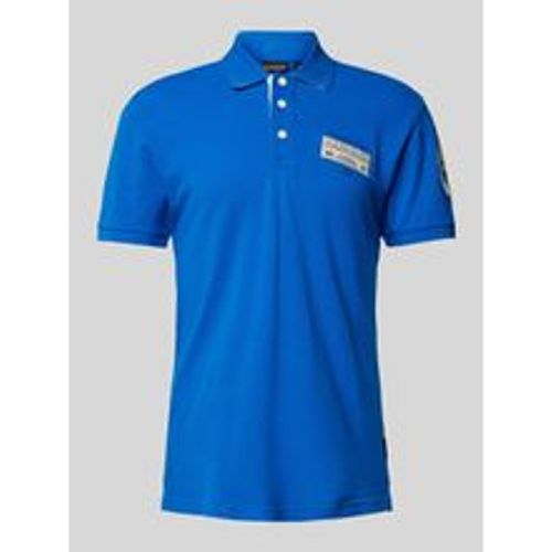 Slim Fit Poloshirt mit Label-Patch Modell 'E-AMUNDSEN' - Napapijri - Modalova