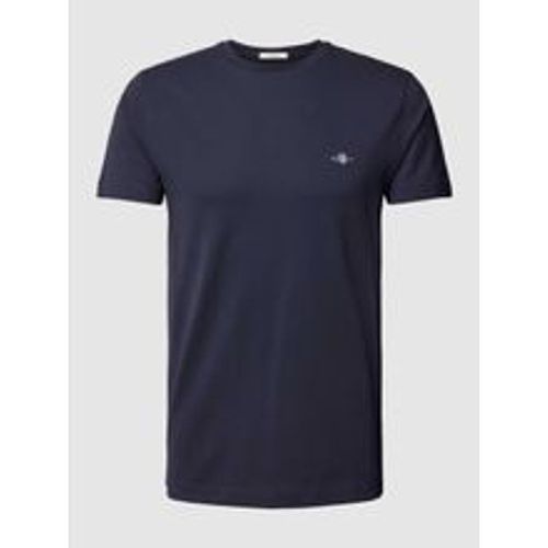 T-Shirt mit Label-Stitching - Gant - Modalova