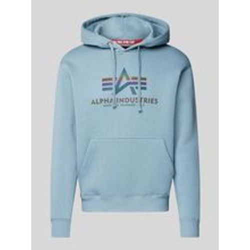 Hoodie mit Label-Print - alpha industries - Modalova