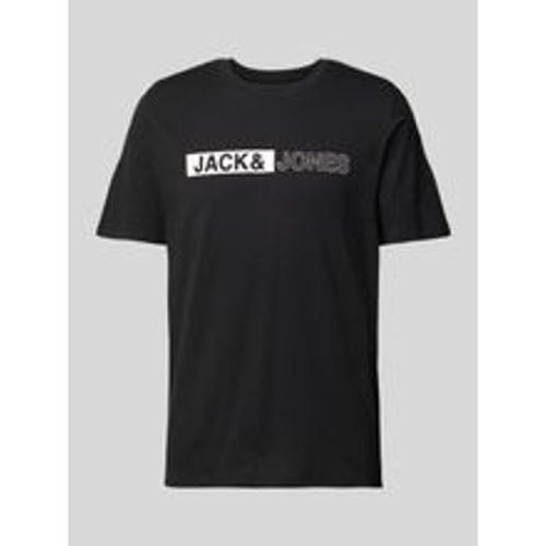 T-Shirt mit Label-Print Modell 'CONEO' - jack & jones - Modalova