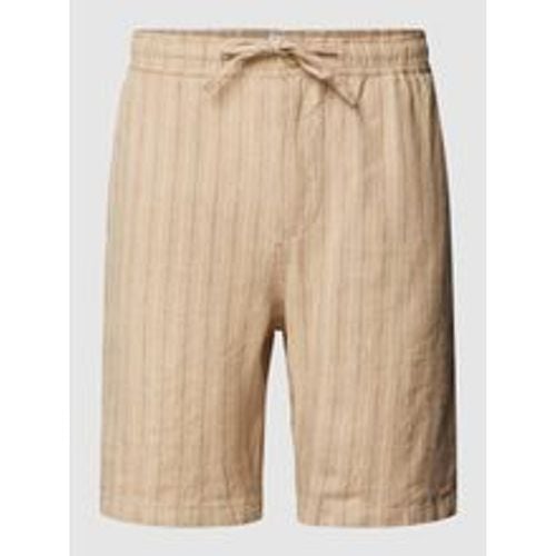 Bermudas aus Leinen mit Streifenmuster - Knowledge Cotton Apparel - Modalova