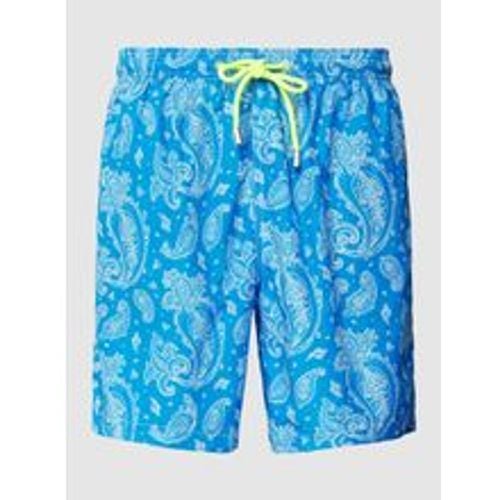 Badehose mit Allover-Print Modell 'LIGHTING' - Mc2 Saint Barth - Modalova