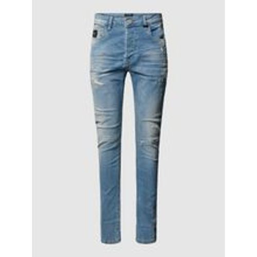 Slim Fit Jeans im Used-Look Modell 'Noel' - ER Elias Rumelis - Modalova