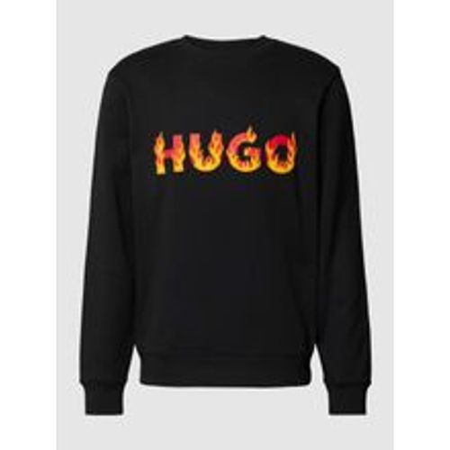 Sweatshirt mit Label-Print Modell 'Ditmo' - HUGO - Modalova