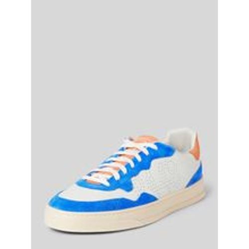 Ledersneaker mit Kontrastbesatz Modell 'Bali' - P448 - Modalova