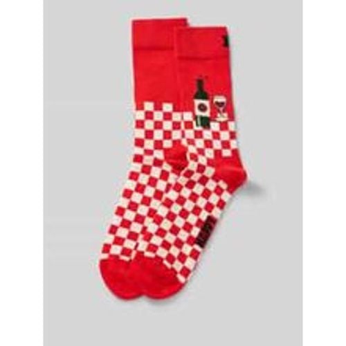 Socken mit Label-Stitching Modell 'Wine And Dine' - Happy Socks - Modalova