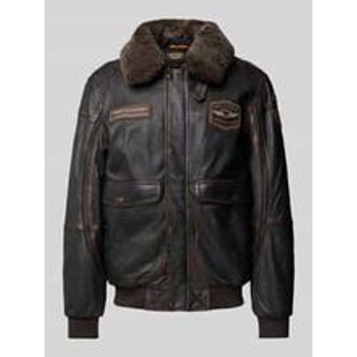 Regular Fit Fliegerjacke aus Leder Modell 'SNOWPROP' - PME-Legend - Modalova