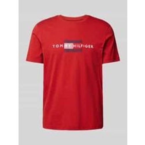 T-Shirt mit Label-Print - Tommy Hilfiger - Modalova