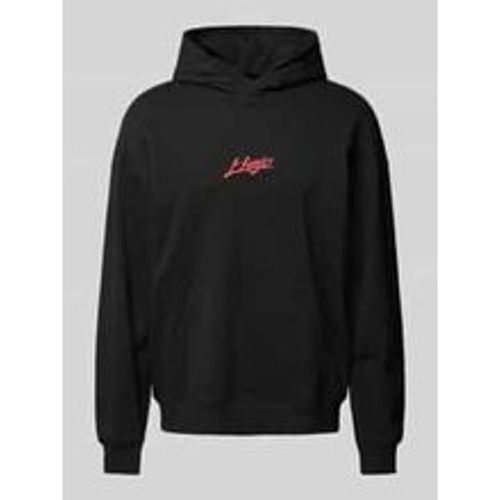 Hoodie mit Label-Stitching Modell 'Dlogolong' - HUGO - Modalova