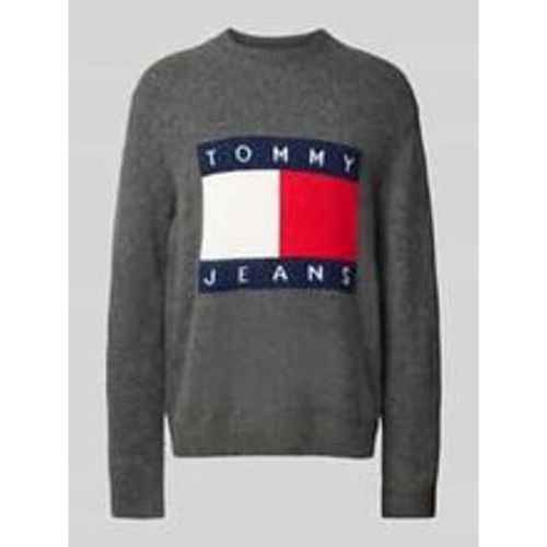 Regular Fit Strickpullover mit Label-Stitching - Tommy Jeans - Modalova