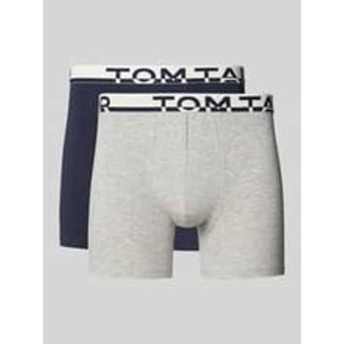 Slim Fit Trunks mit Label-Schriftzug am Bund - Tom Tailor - Modalova