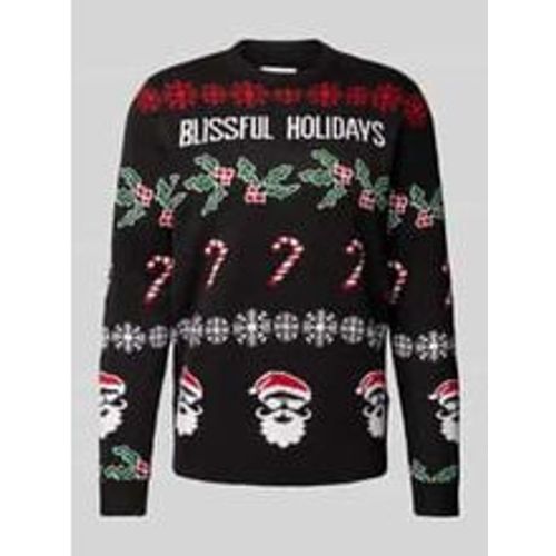 Strickpullover mit Motiv- und Statement-Stitching Modell 'XMAS' - Only & Sons - Modalova