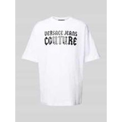 Oversized T-Shirt mit Label-Print - Versace Jeans Couture - Modalova