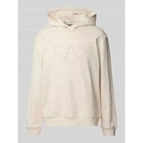 Hoodie mit Label-Print - EA7 Emporio Armani - Modalova