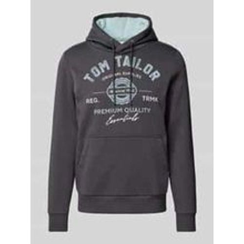 Regular Fit Hoodie aus Baumwoll-Mix mit Logo Print - Tom Tailor - Modalova