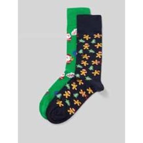 Socken mit Motiv-Stitching im 2er-Pack - christian berg - Modalova